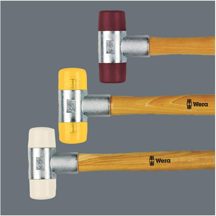 Wera 102 Schonhämmer mit Köpfen aus Uretan, # 3 x 32 mm, Wera 05000515001, # 3