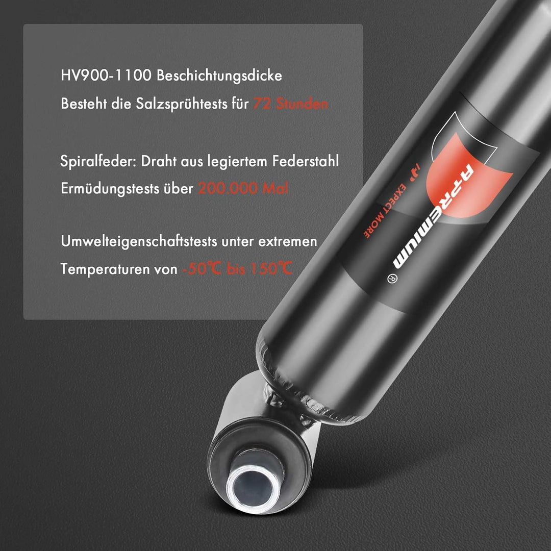 Frankberg 2x Stossdämpfer Gasdruck Vorderachse Kompatibel mit Transporter III 1.6L-2.1L Bus Kasten P