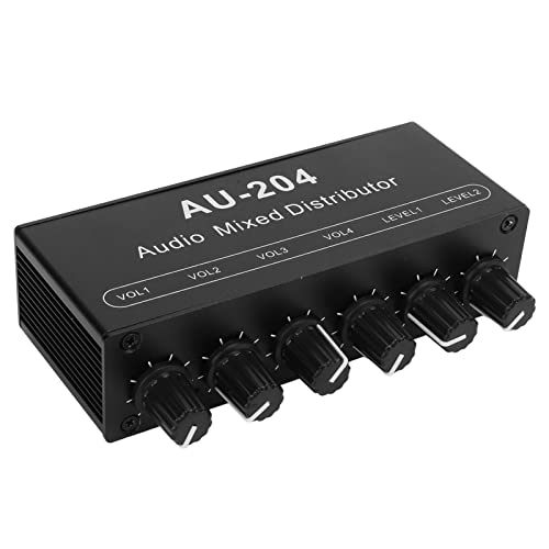 2 in 4 Out 3,5 Mm Stereo Audio Switch Stereo Audio Splitter Box Mini Vorverstärker Kopfhörerverstärk