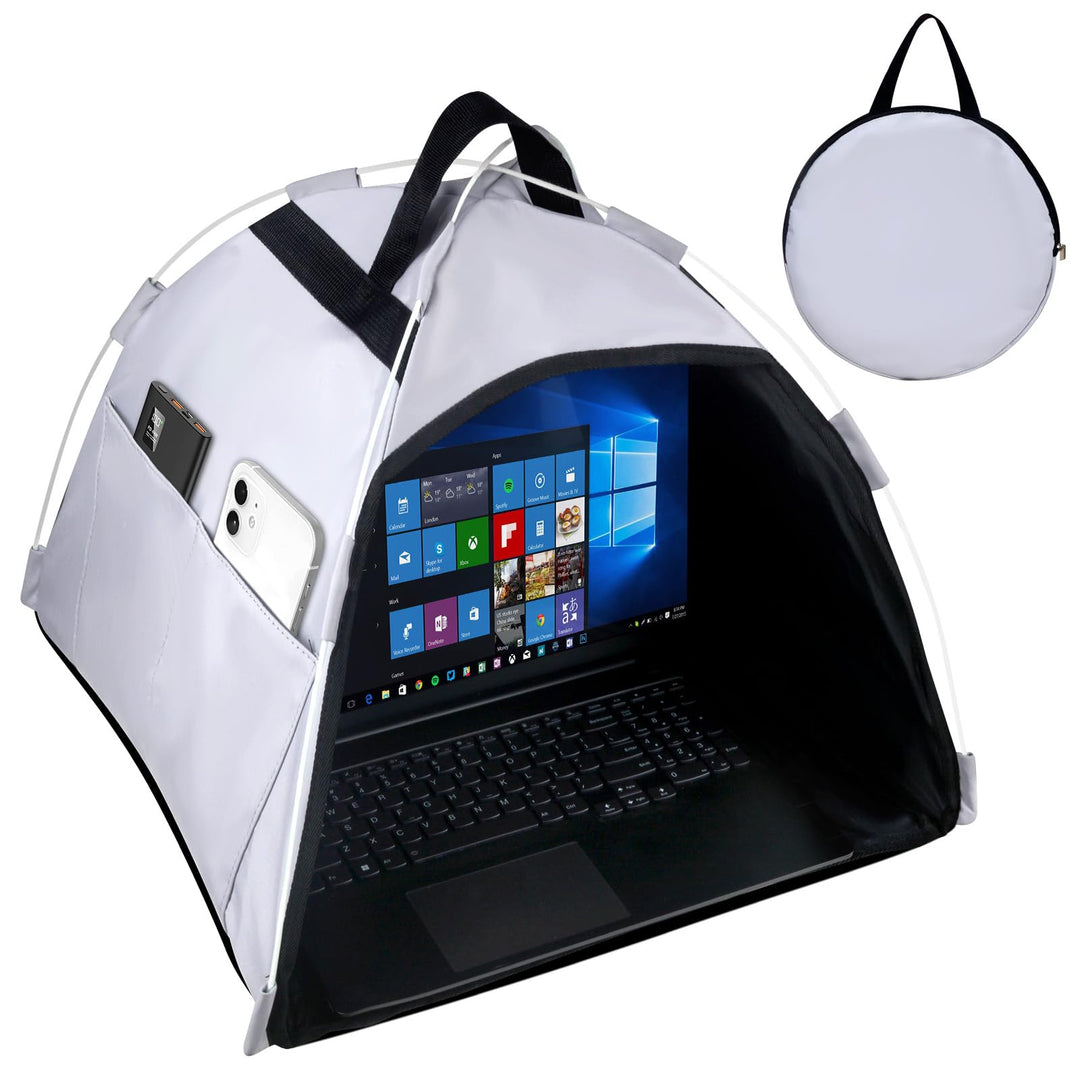 HoYiXi Universeller Laptop-Sonnenschutz und Privatsphäre, faltbarer Sonnenschutz, für 33-40,6 cm (13