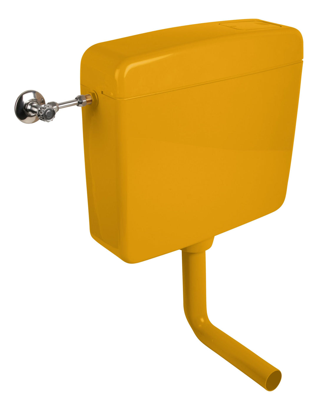 Calmwaters® Spülkasten Curry mit Spül-Stopp-Funktion, 6-9 Liter Spülmenge, Aufputzspülkasten WC schm