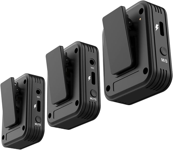 SYNCO G1 (A2) Pro 2,4 GHz kabelloses Lavalier Mikrofon mit Ladestation 1 Empfänger 2 Sendermikrofon