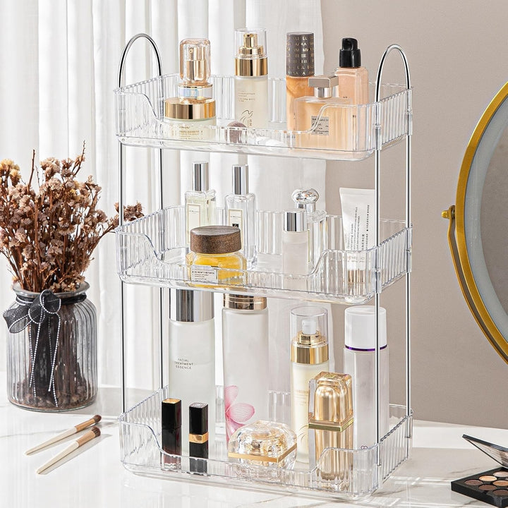 Make up Organizer, Kosmetik Organizer, Beauty Organizer, Hautpflege Organizer für Badezimmer (3 Schi