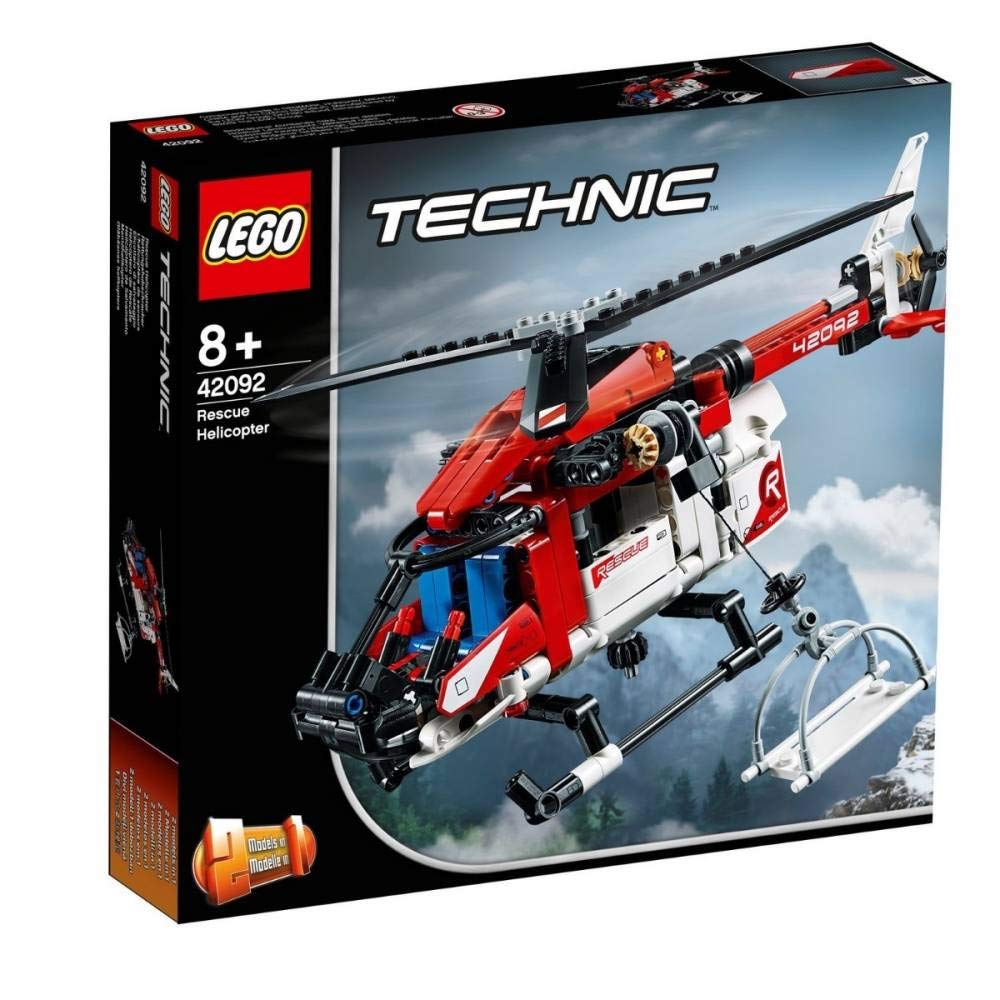 Technic Lego Rettungs-Helicopter 42092 Bauset, 8 Jahre+, Neu 2019 (325 Teile)