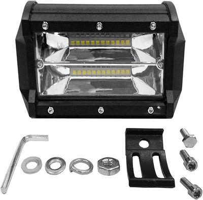 LZQ Arbeitsscheinwerfer 4 x 72W LED Zusatzscheinwerfer Offroad Scheinwerfer 21600LM 10-30V 6000K Arb