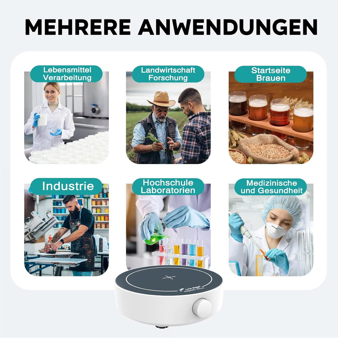 LABFISH Magnetrührer Labor 200-1800PRM labormagnetrührer Max Stirring 3000ml Kapazität magnetmischer