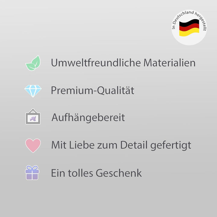 Novart Wandbilder Set - KOMPLETT AUFHÄNGFERTIG - Made in Germany - Moderne Bilder Küche Esszimmer Kü