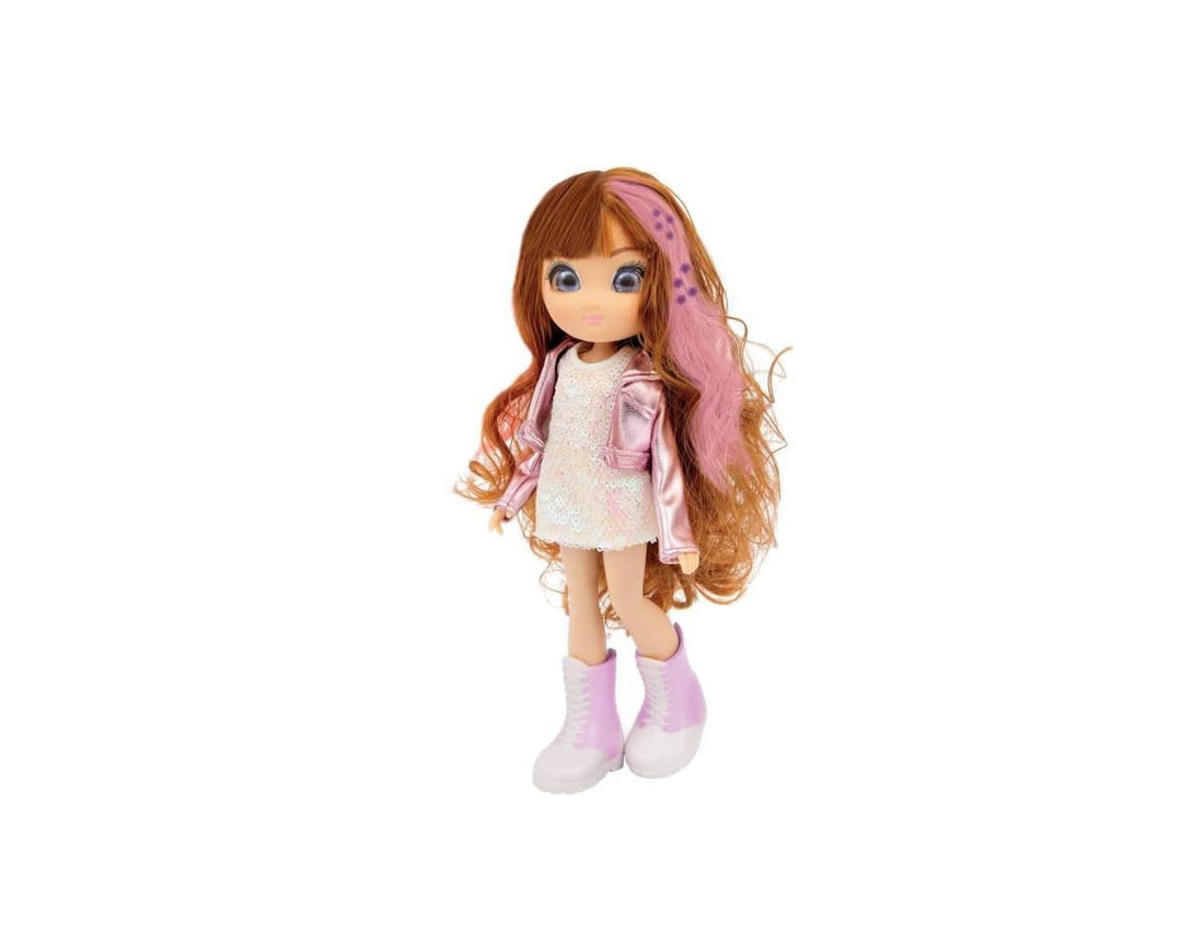 UNIQUE EYES, Puppe 25 cm – Sophia, mit Blick auf die Augen, mit magischen Haaren, Spielzeug für Kind