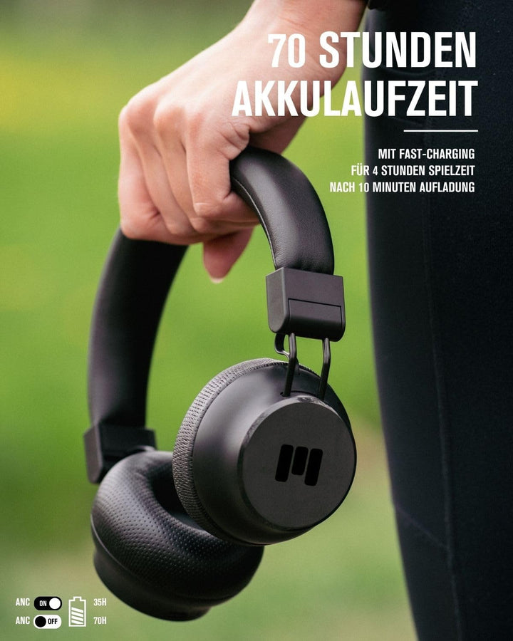 MIIEGO MOOVE35i PRO | Active Noise Cancelling Bluetooth Kopfhörer | Kabellose On-Ear Headphones | 70