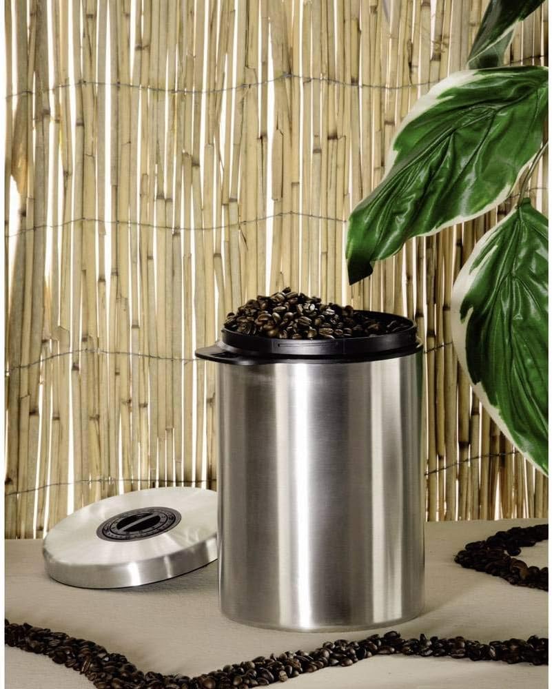 Xavax Kaffeedose luftdicht für 1 kg Kaffeebohnen (Behälter für Kaffee, Tee, Kakao, Nudeln, Edelstahl