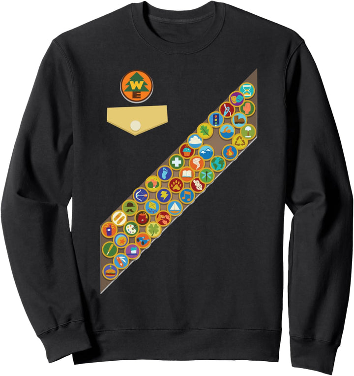 Disney Pixar Up Russel Badges Chest Patch Sweatshirt