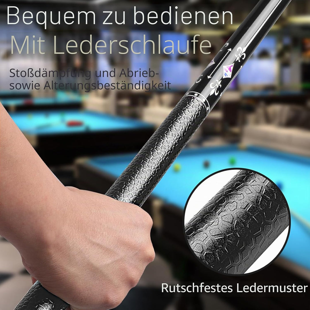 Billard Queue 18 19 20 21 oz, 58" Pool Queue Sticks 13mm Spitzen für Professionelle Billardspieler,