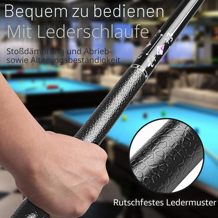 Billard Queue 18 19 20 21 oz, 58" Pool Queue Sticks 13mm Spitzen für Professionelle Billardspieler,