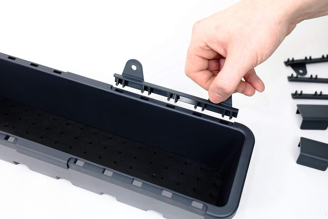 GreenLife Blumenbox 3 Stück Pflanzkasten Blumenkasten Balkonkasten (Anthrazit), Anthrazit