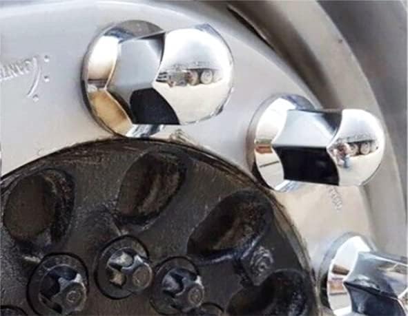 80 STK x 32 mm Radmutterkappen ABS Kunststoff Lange Kappen LKW Truck Anhänger Bus Wohnwagen Radmutte