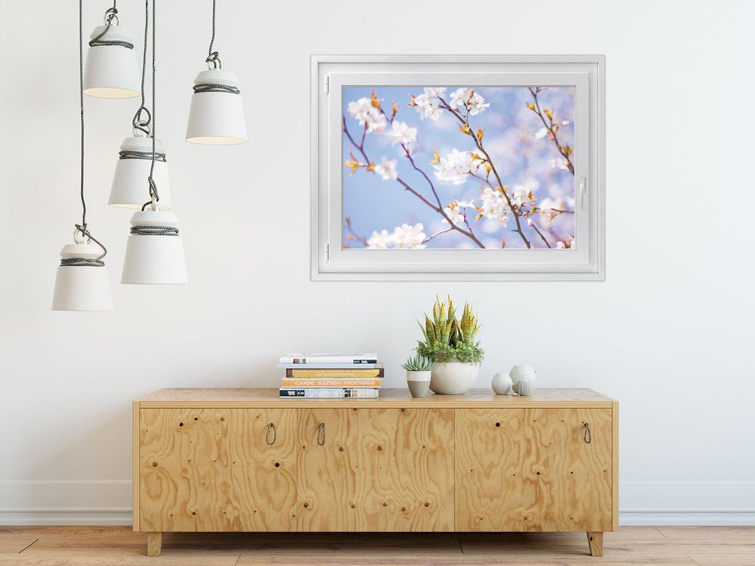 Fensterdeko I Sichtschutz Fenster-Sticker Selbsthaftend I Dekofolie für Bad, Küche, Kinderzimmer - W