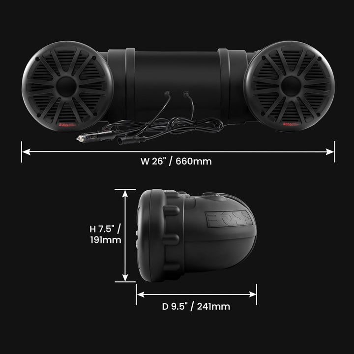 Boss Audio ATV25B Power Plug und Play Bluetooth Sound System