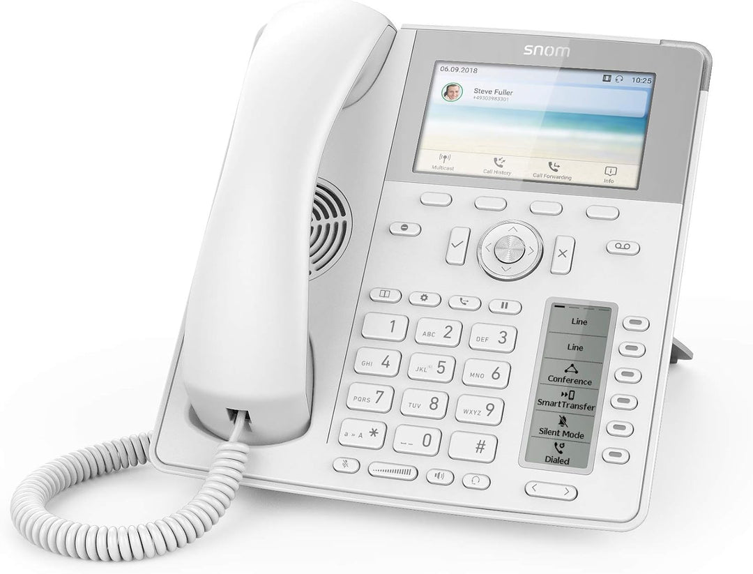 Snom D785 IP Telefon, SIP Tischtelefon Farbe + SmartScreen, 12 SIP-Identitäten, Sensorhakenschalter,