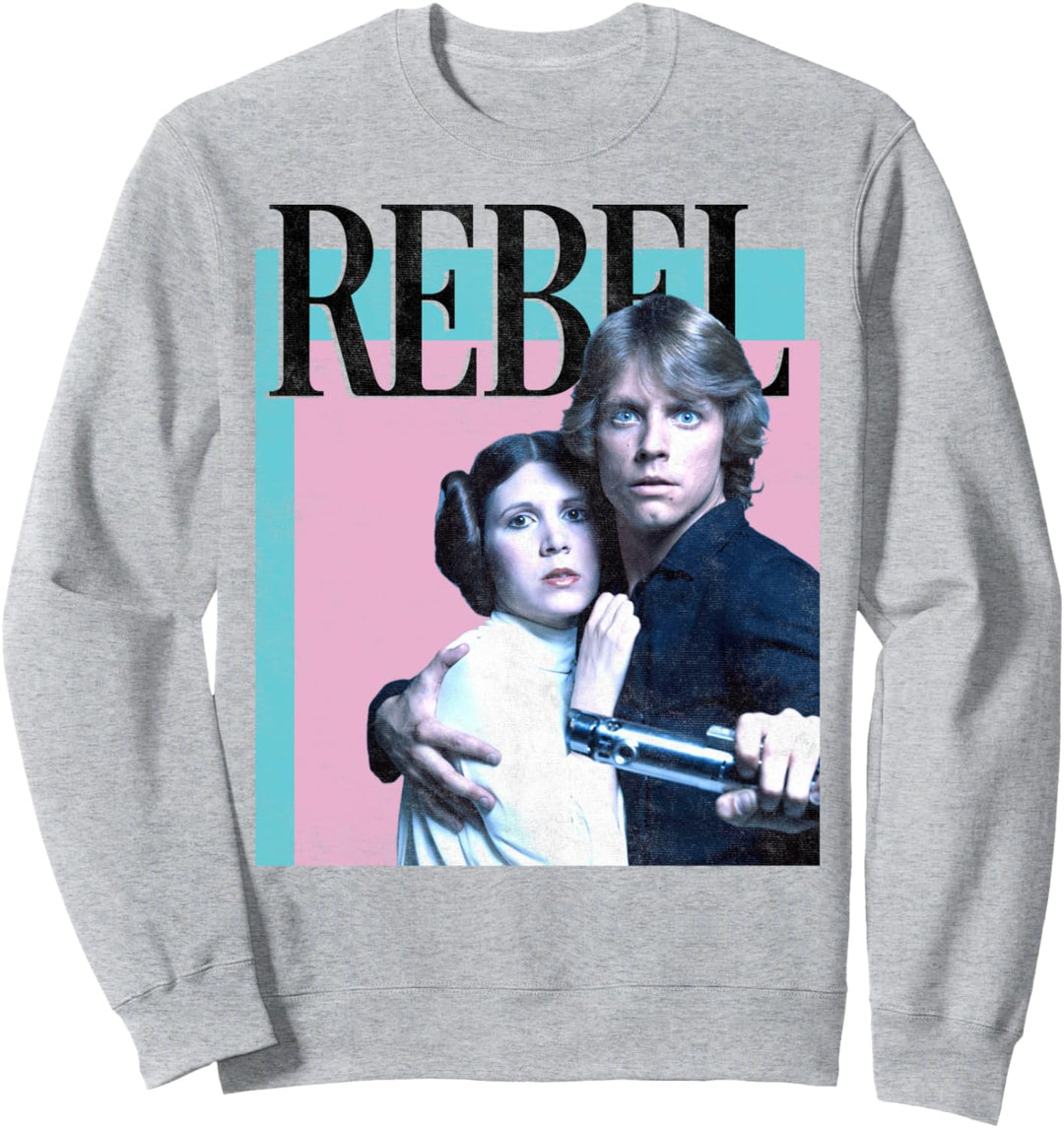 Star Wars Princess Leia & Luke Rebel Poster Sweatshirt