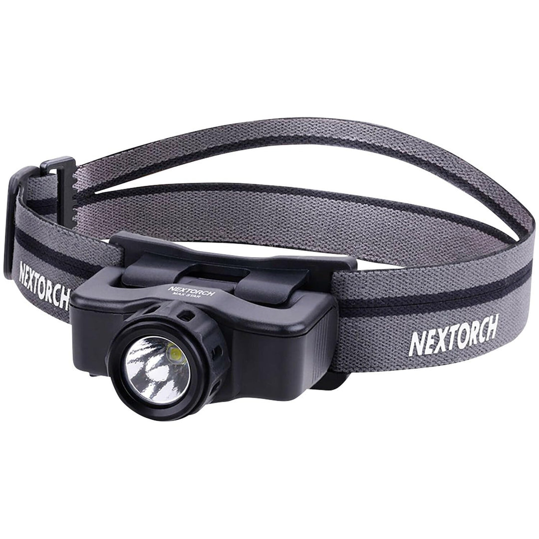 NEXTORCH Max Star LED Kopflampe 1.200 Lumen Lithium-Ionen-Akku, in schwarz