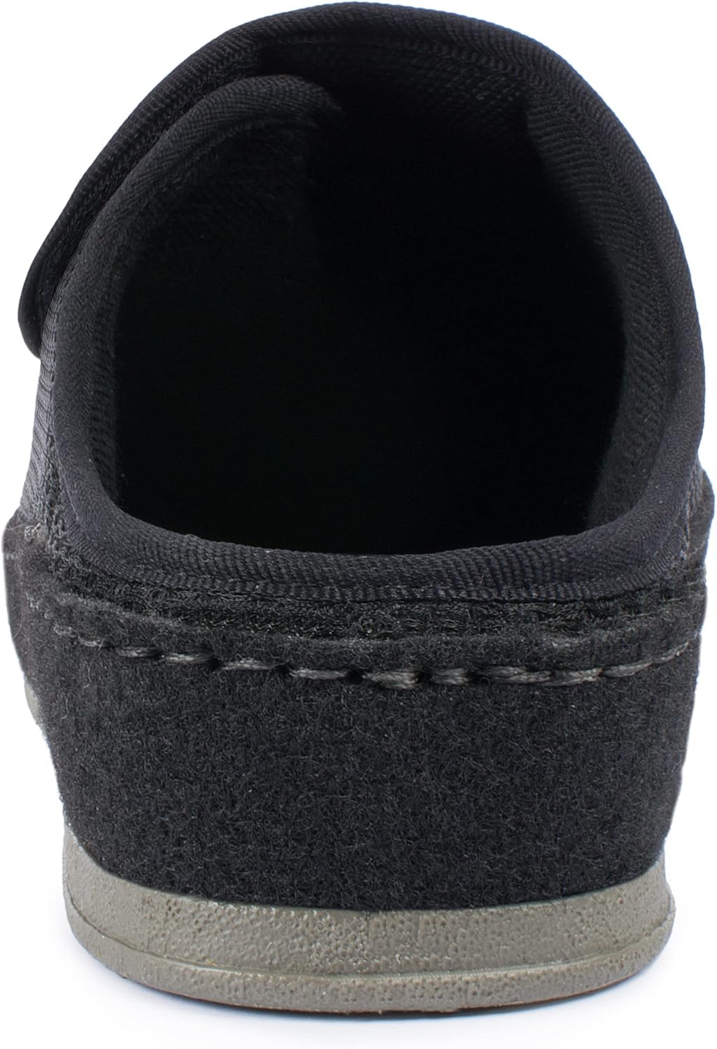 Aerosoft Klett-Pantolette 6032-4P Damen Herren Hausschuh Weite G-H rutschhemmend 36 EU Schwarz, 36 E