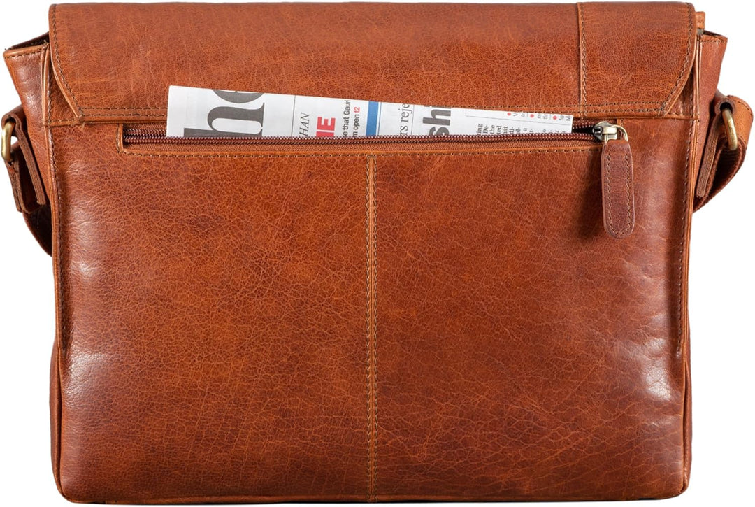 STILORD 'Davis' Messenger Bag Leder 13 Zoll Laptop Tasche Vintage Umhängetasche Schultertasche für U
