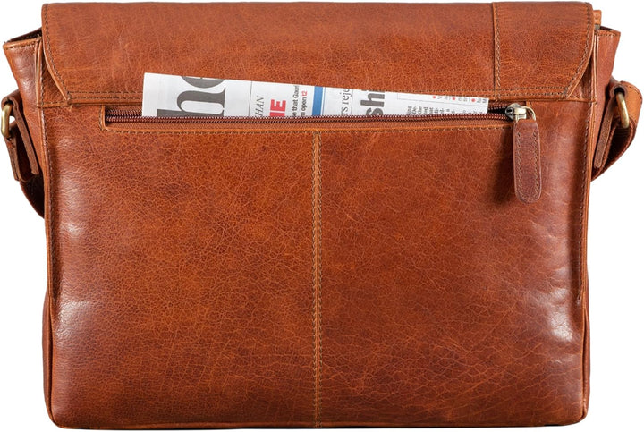 STILORD 'Davis' Messenger Bag Leder 13 Zoll Laptop Tasche Vintage Umhängetasche Schultertasche für U