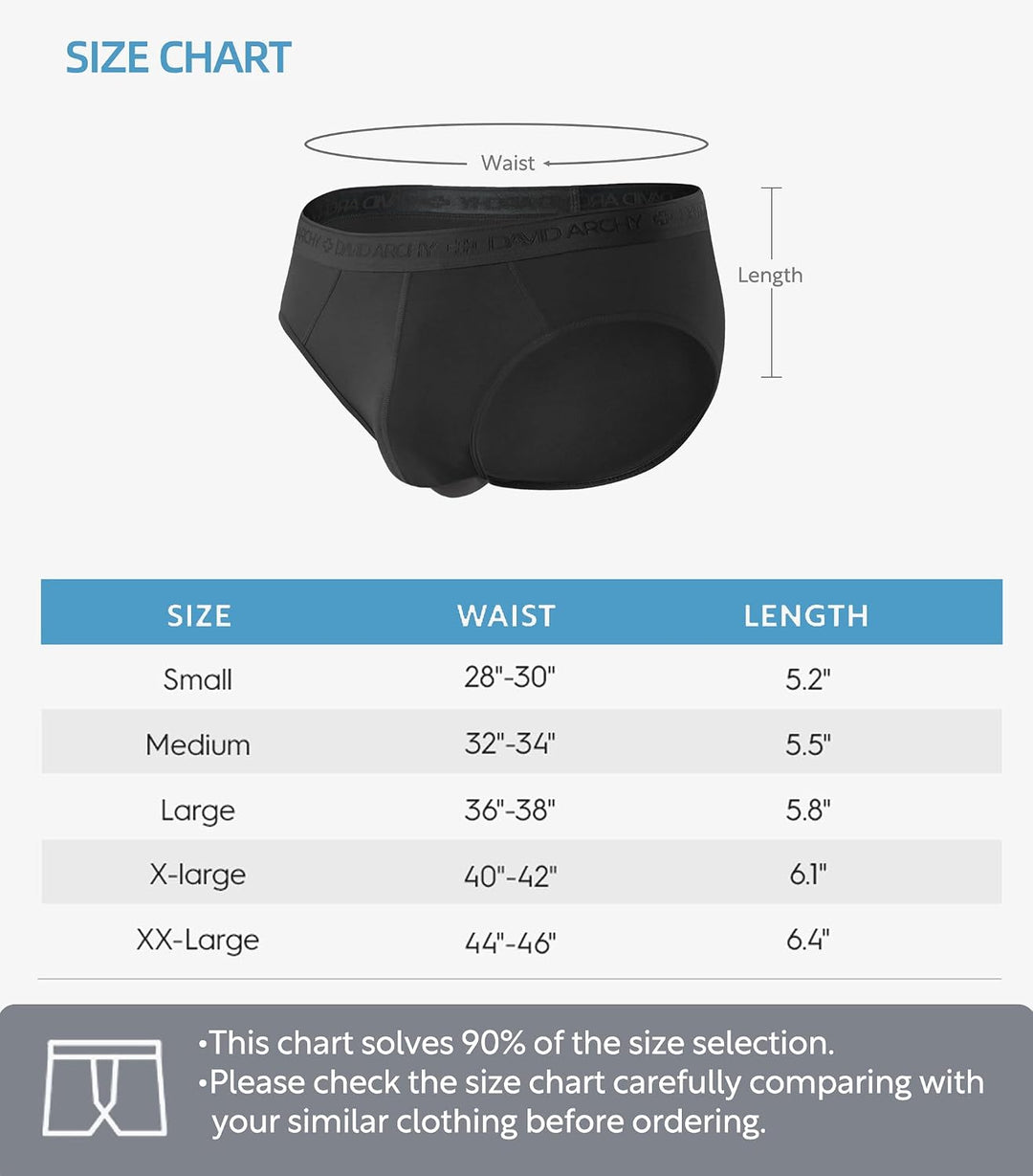 DAVID ARCHY Boxershorts Herren Modal mit Eingriff Separat Beutel Microfaser Multipack Unterhosen Fun