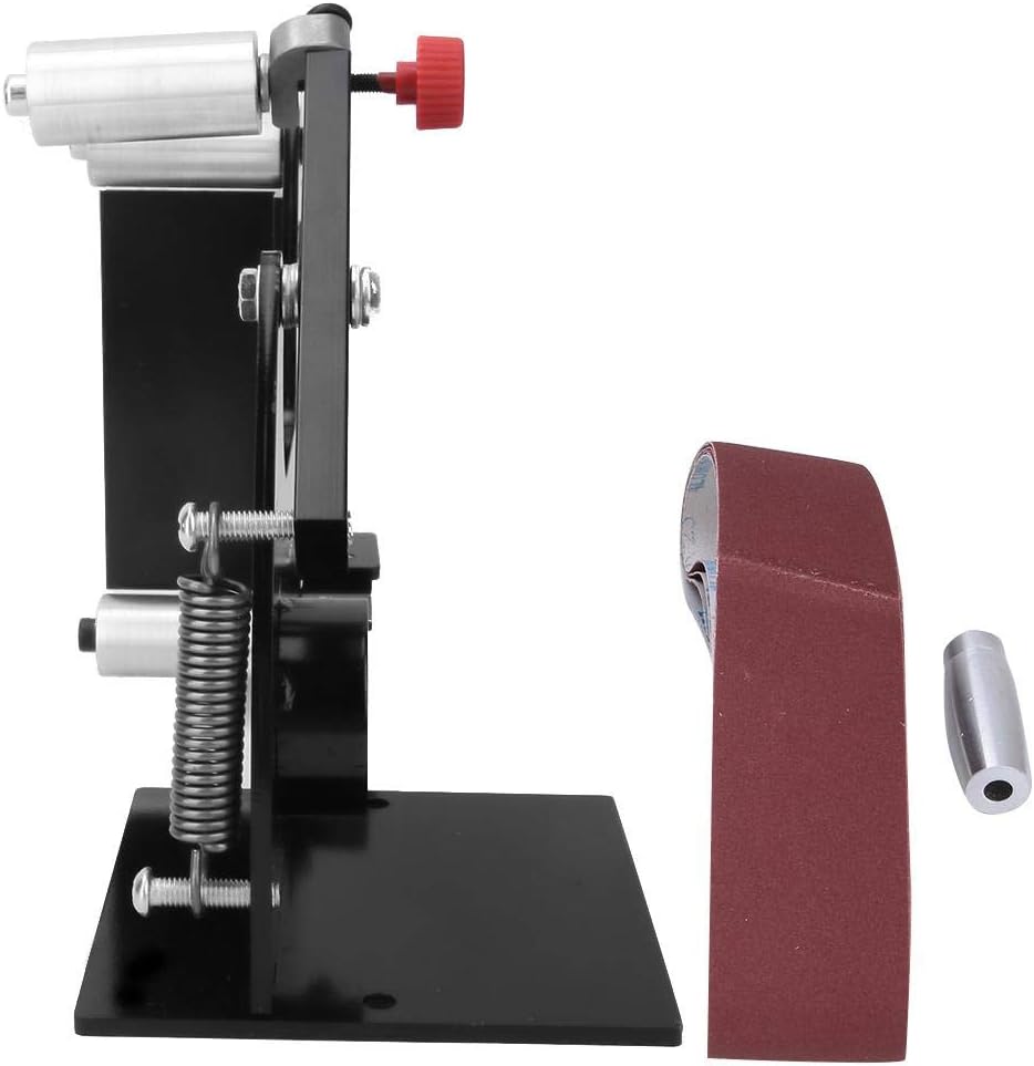 Schleifbandschleifer Zubehör, 50 mm Breite Bandschleifvorrichtung, Schleifpoliermaschine mit Adapter