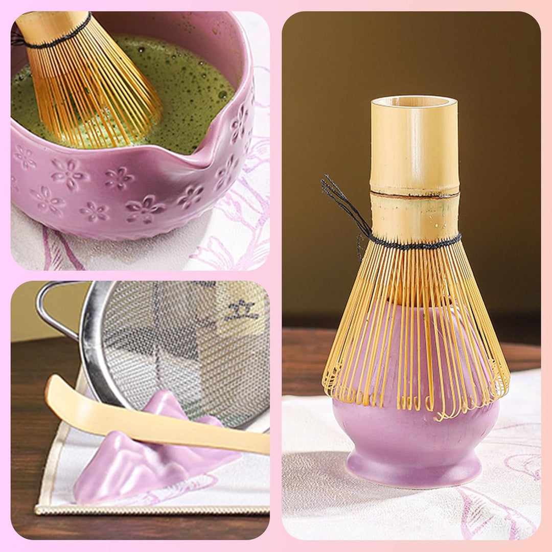 Matcha-Schneebesen-Set, 7-teilig, Matcha-Teeset für die Zubereitung von Latte, japanisches Matcha-Se