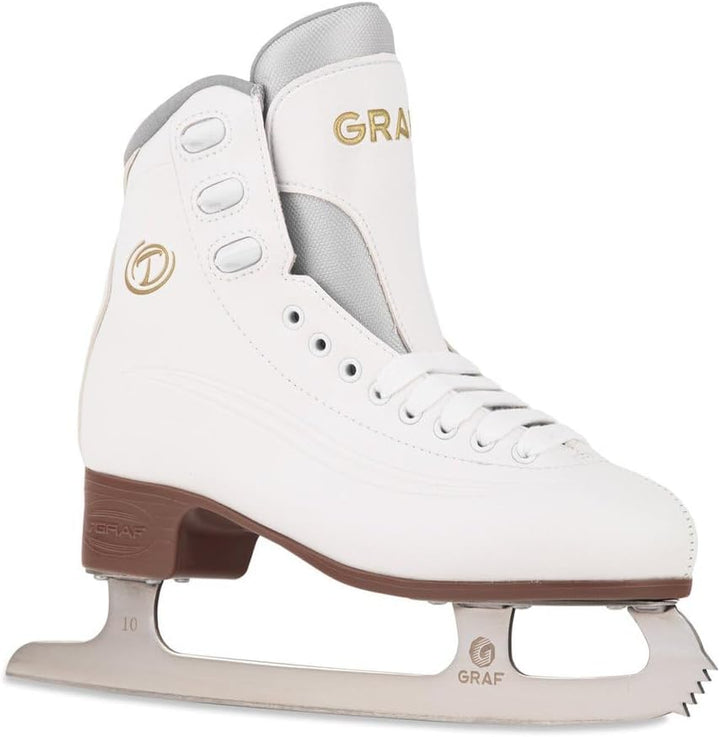 Kunstlauf Schlittschuhe GRAF Tango V2 gepolsterter Schlittschuh mit Zacken, 33