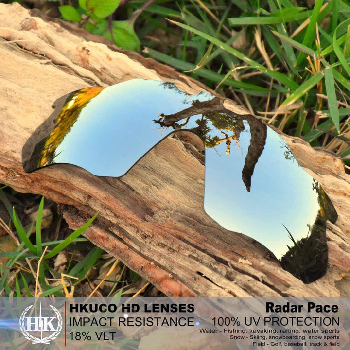 HKUCO verstärken Männer Ersatzgläser für Oakley Radar Pace Blau/Schwarz/Titan Sunglasses