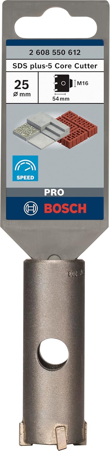 Bosch Professional Hohl-Bohrkrone SDS-plus-9 Core Cutter (Ø 25 mm), 25 mm