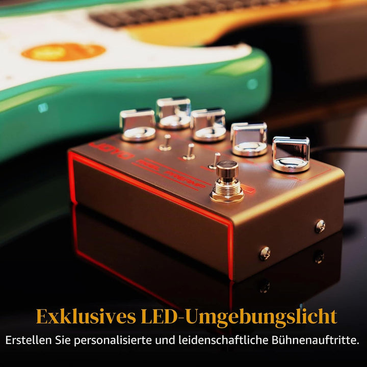 JOYO High Gain Overdrive Effektpedalverstärker Simulation Gitarrenpedale mit echtem Amp-Kopfton für