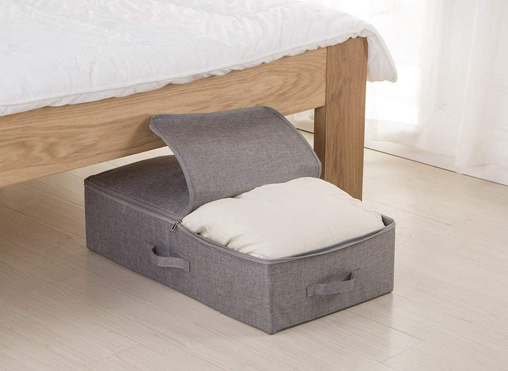 iwill CREATE PRO 2er-Pack, faltbare Aufbewahrungsboxen mit Deckel unter dem Bett, platzsparende Aufb