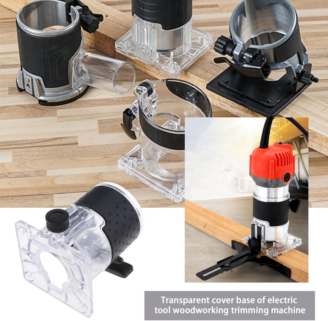 2x Holzbearbeitungs-Trimmer-Router-Basis für 65mm Innendurchmesser Kompatibel mit Makita-Router Tran