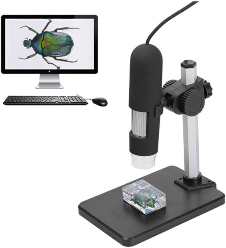 I38CS Digitales Mikroskop mit 1000x Vergrösserung, 8 LED, 2MP USB Mini Videokamera, Endoskop Lupe mi