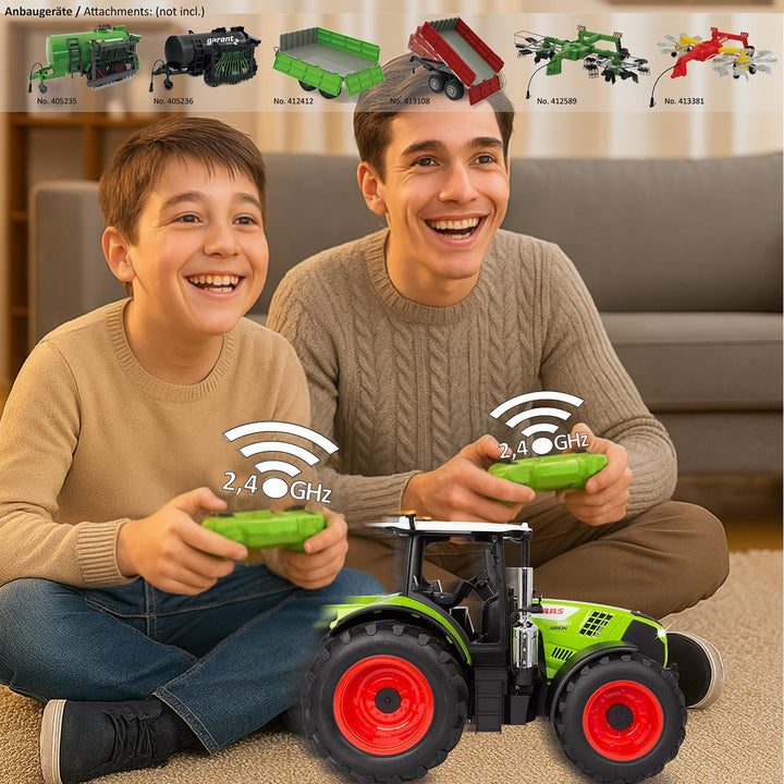 JAMARA 405350 Claas Arion 660 1:16 2,4GHz - Spielzeug Traktor ferngesteuert, RC Traktor für Kinder,