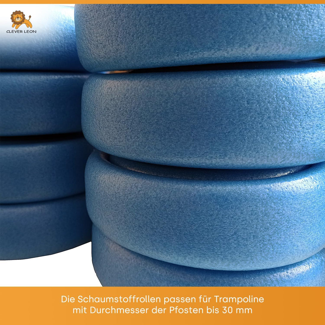 Trampolin Schaumstoff-Rohre 180 cm| Stangenschutz für Gartentrampolin universal | Schaumstoffabdecku