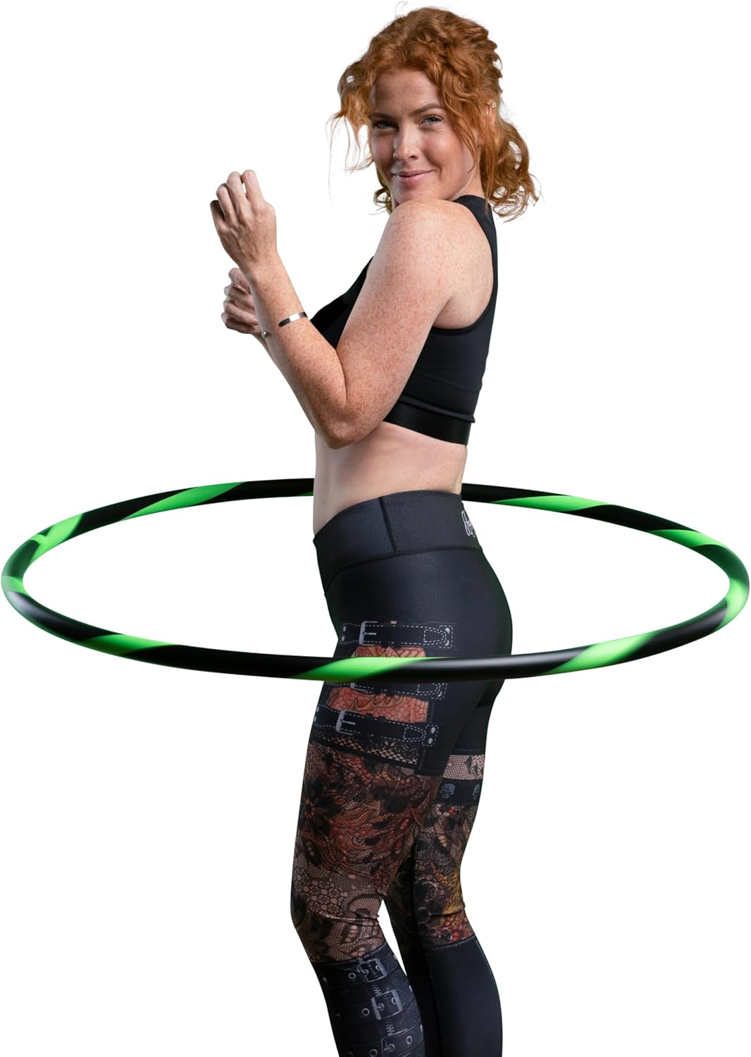 HOOPOMANIA Hula Hoop Reifen für Anfänger [Ø90cm - Ø105cm] Hula Hoop Reifen Erwachsene Ø95cm Neon Grü