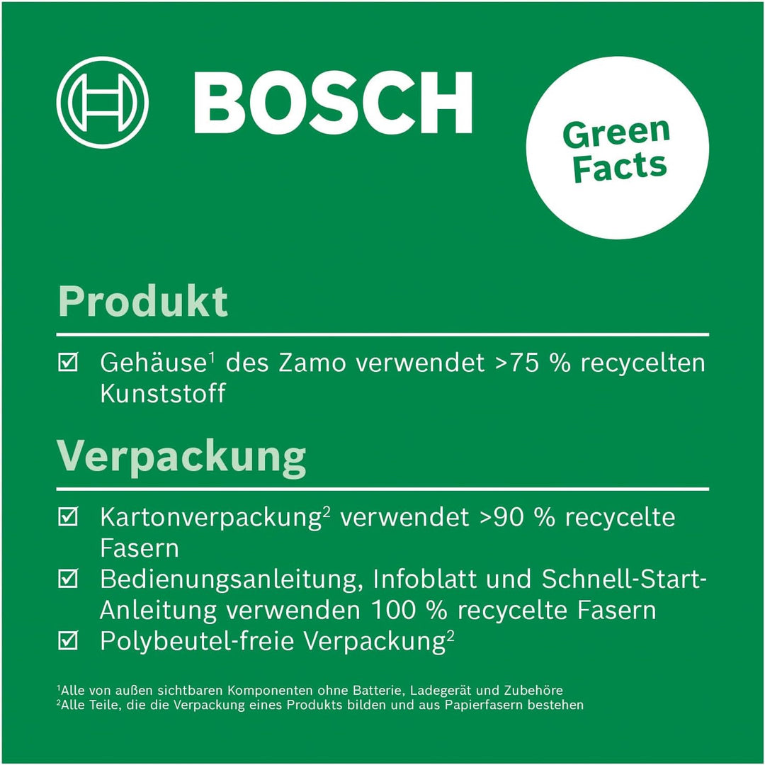 Bosch Laser-Entfernungsmesser Zamo der 4. Generation (einfaches und präzises Messen bis 25 m, Akkus