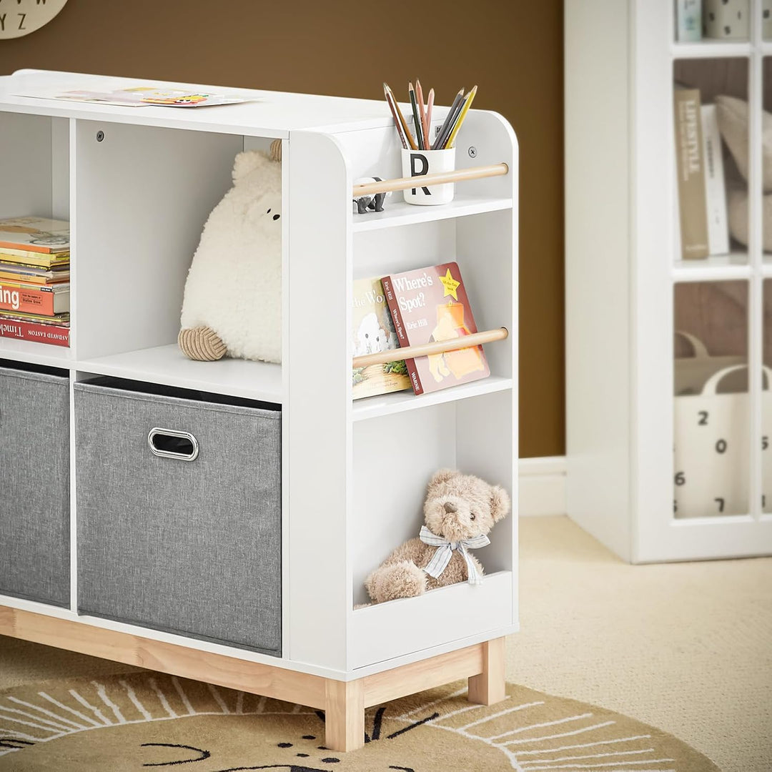 SoBuy KMB85-W Kinderregal Bücherregal Kinderzimmer Regal Aufbewahrungsregal für Kinder Kinderzimmer