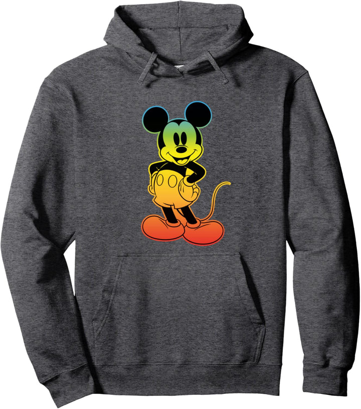 Disney Mickey Mouse Rainbow Gradient Pullover Hoodie