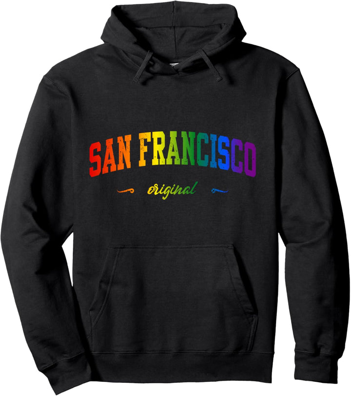 San Francisco Kalifornien Sport LGBTQAI+ Varsity Pullover Hoodie