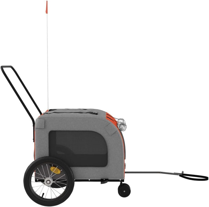 vidaXL TiertransportHaustierwagenOutdoor-Träger 63 x 121 x 65 cm Orange, 63 x 121 x 65 cm Orange