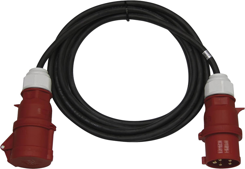 EMOS PM1105 CEE-Verlängerungskabel 25m 5-polig Stecker, 5X 32 A / 400V / 22 000 W, 4 mm2, IP44 wasse