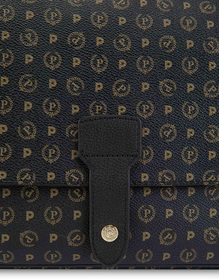 Pollini Heritage Classic Tasche mit Klappe Nero, Nero