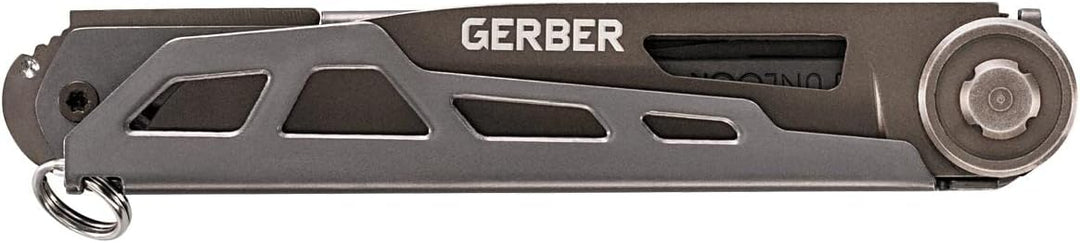 Gerber Taschenmesser mit 4 Funktionen, Multitool mit glatter Klinge, ArmBar Slim Cut, Stahlgrün, Ede