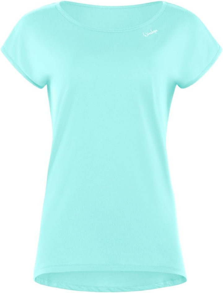 Winshape Damen Ultra leichtes Modal-Kurzarmshirt mit abgerundetem Saum MCT013 M Mint, M Mint