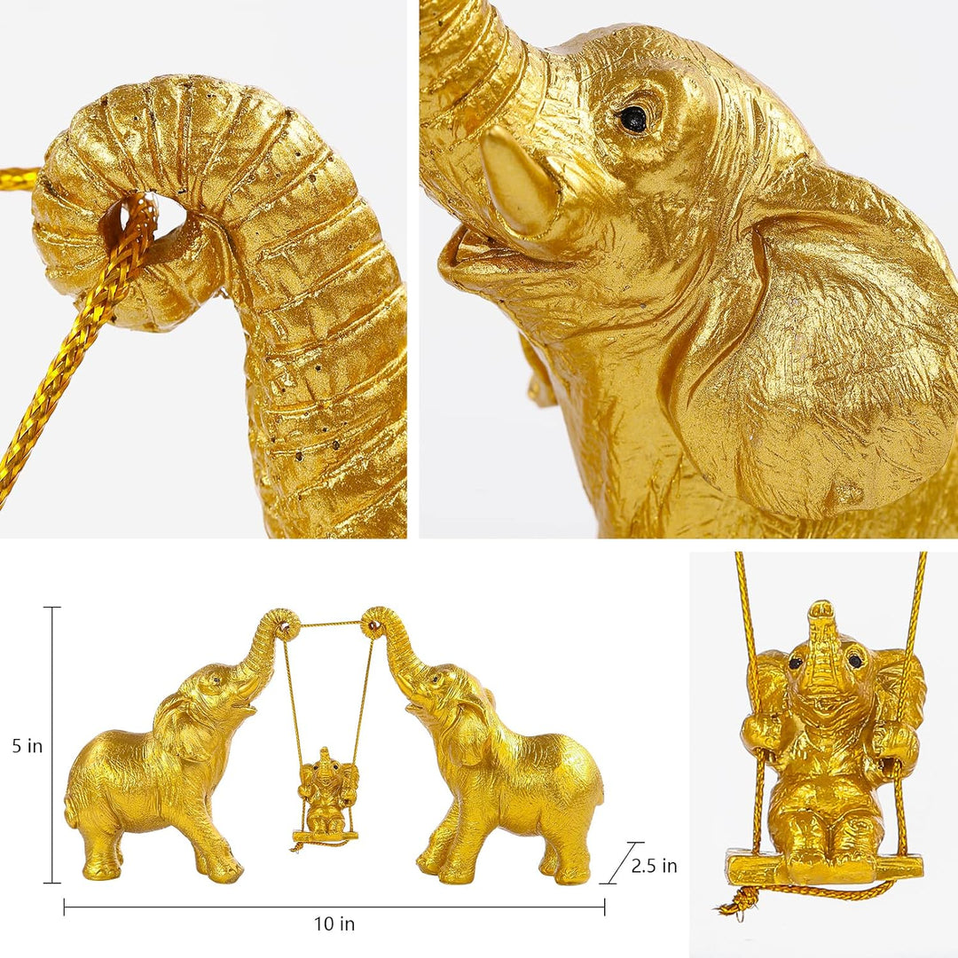 Elefanten-Statue. Goldene Elefanten-Dekoration für Frauen, Mutter-Geschenke. Elefanten-Figuren bring